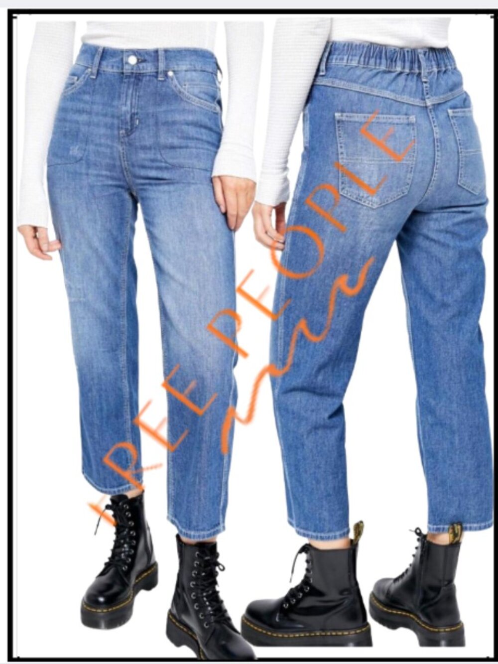 Free People Chloe Baby Barrel Jeans